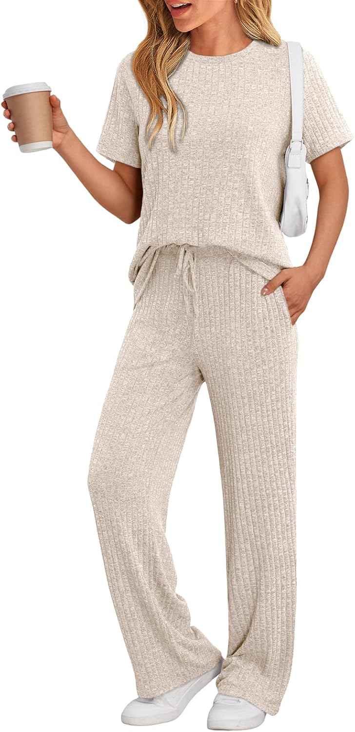 LILLUSORY 2 Piece Lounge Sets for Women Summer Vacation Outfits