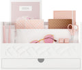 Bamboo Mail Organizer Countertop Desktop with Drawer - Tidy Mail
