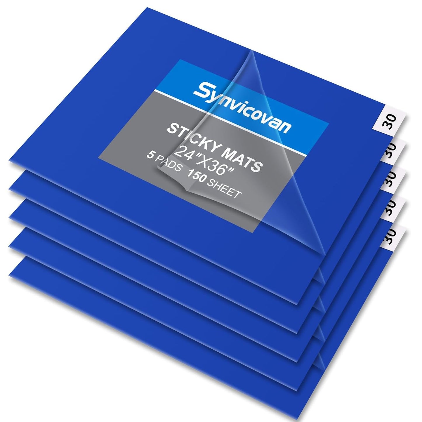 24in x 36in Blue Sticky Mat Tacky Pads for Cleanroom Use