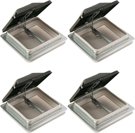 HENGS INDUSTRIES 14in White Cargo Roof Vents for RVs and Trailers