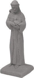 Saint Francis Garden Statue 29 in Natural Granite Appearance