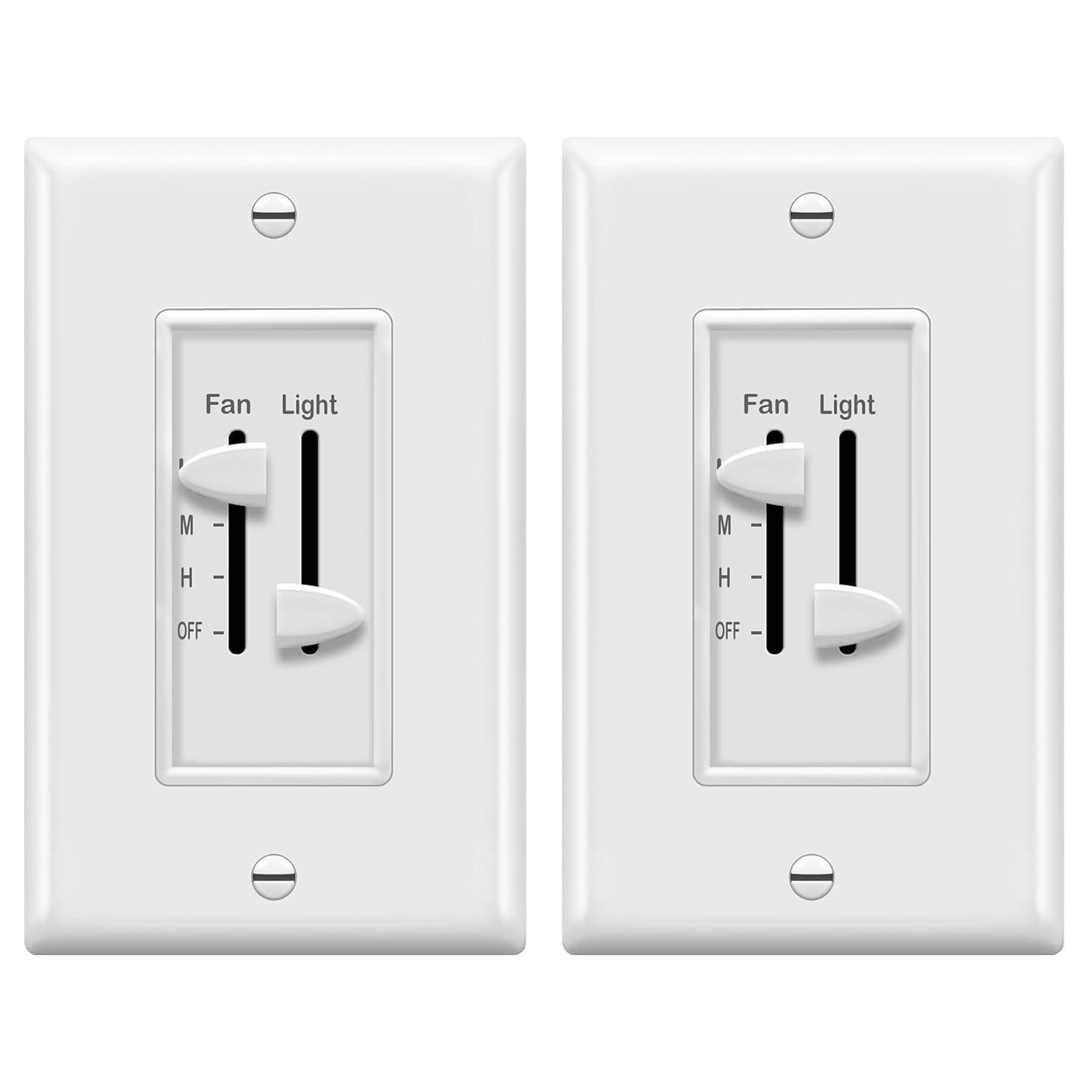 ENERLITES 3 Speed Ceiling Fan Control and Dimmer Light Switch