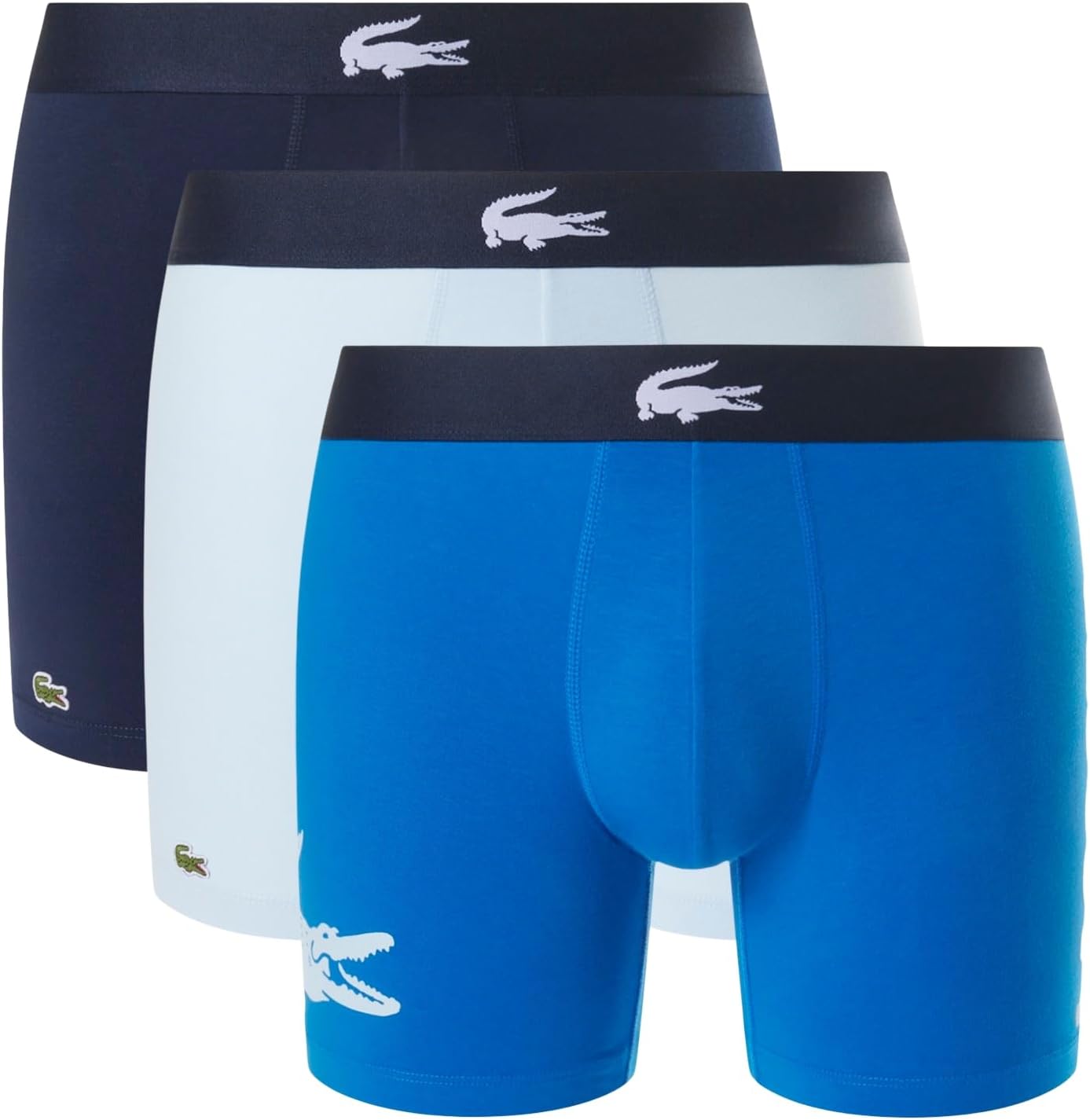 Lacoste Men's Cotton Stretch Big Croc Print Boxer Briefs Review