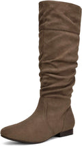 DREAM PAIRS Women's Knee High Pull On Boots - Warm Ruching Style
