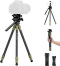 Cayer CH10L Carbon Fiber Tripod with S1 Mini Fluid Head - Compact
