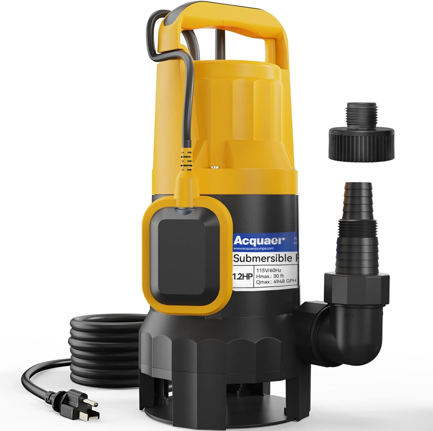 High Performance 1.2HP Sump Pump for Clean and Dirty Water