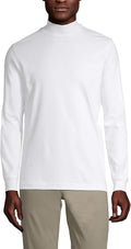 Mens Supima Cotton Mock Turtleneck Shirt - Lightweight Comfort Lands
