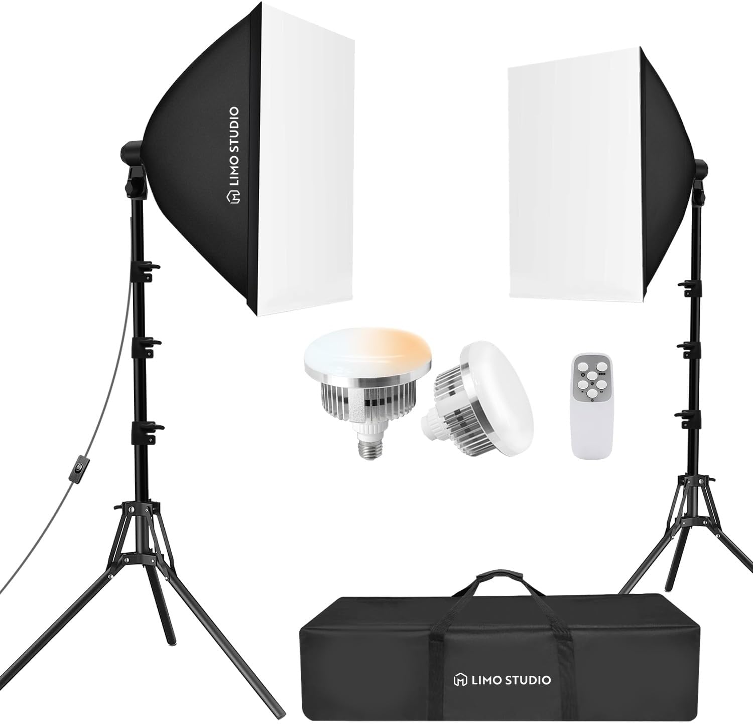 LimoStudio LED Super Bright Softbox Light Kit for Photography