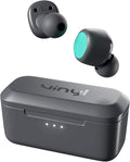 VINYL True Wireless Bluetooth Earbuds Grey/Teal - Simple, Long-Use