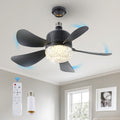 18ft Socket Fan Light with Remote - Dimmable LED Ceiling Fan Light