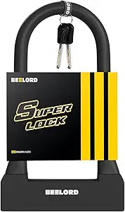 BEELORD Bike U-Lock: Heavy Duty Anti-Theft Security Lock
