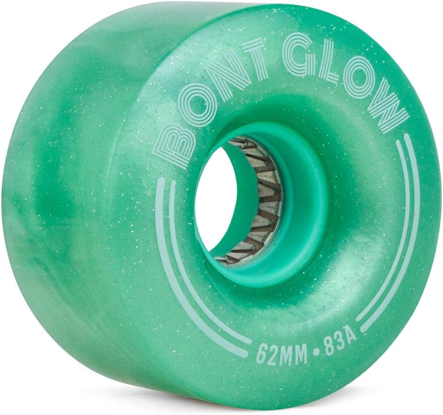 Bont Glow Light Up LED Quad Roller Skate Wheels for Fun Skating