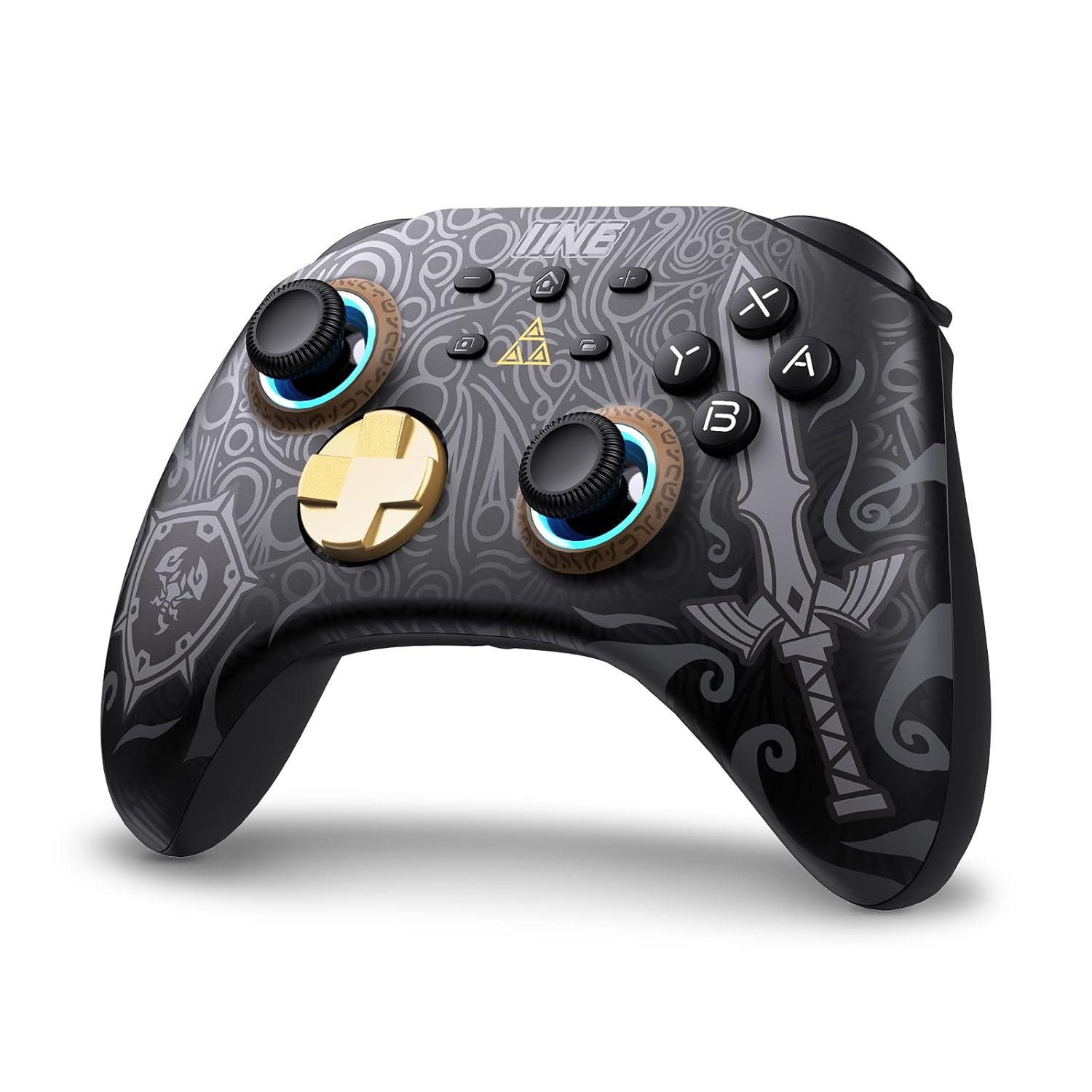 IINE Wireless Switch Controller with RGB Light and Macro Setting