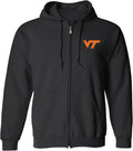 Virginia Tech Full Zip Hoodie - Team Color Unisex College Gear