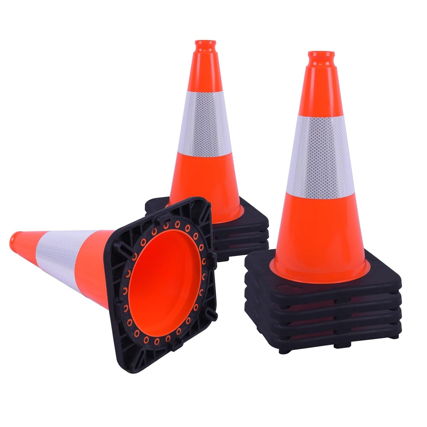 18 Inch Fluorescent Orange Traffic Safety Cones for All Uses