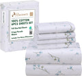 Full Size Cotton Percale Sheets 6 Pc Set - 16in Deep Pocket Full Bed