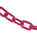 Safety Pink 2-in Link Diameter Barrier Chain, 100-ft Length - Heavy