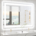 48x36 LED Bathroom Mirror with Lights - Backlit + Front Lit Vanity