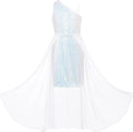 GRACE KARIN Girls Sequin One Shoulder Dress - Sparkly Party Look