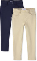 Girls Ponte Knit Pull-On Jeggings 2-Pack - Soft Stretch Basics