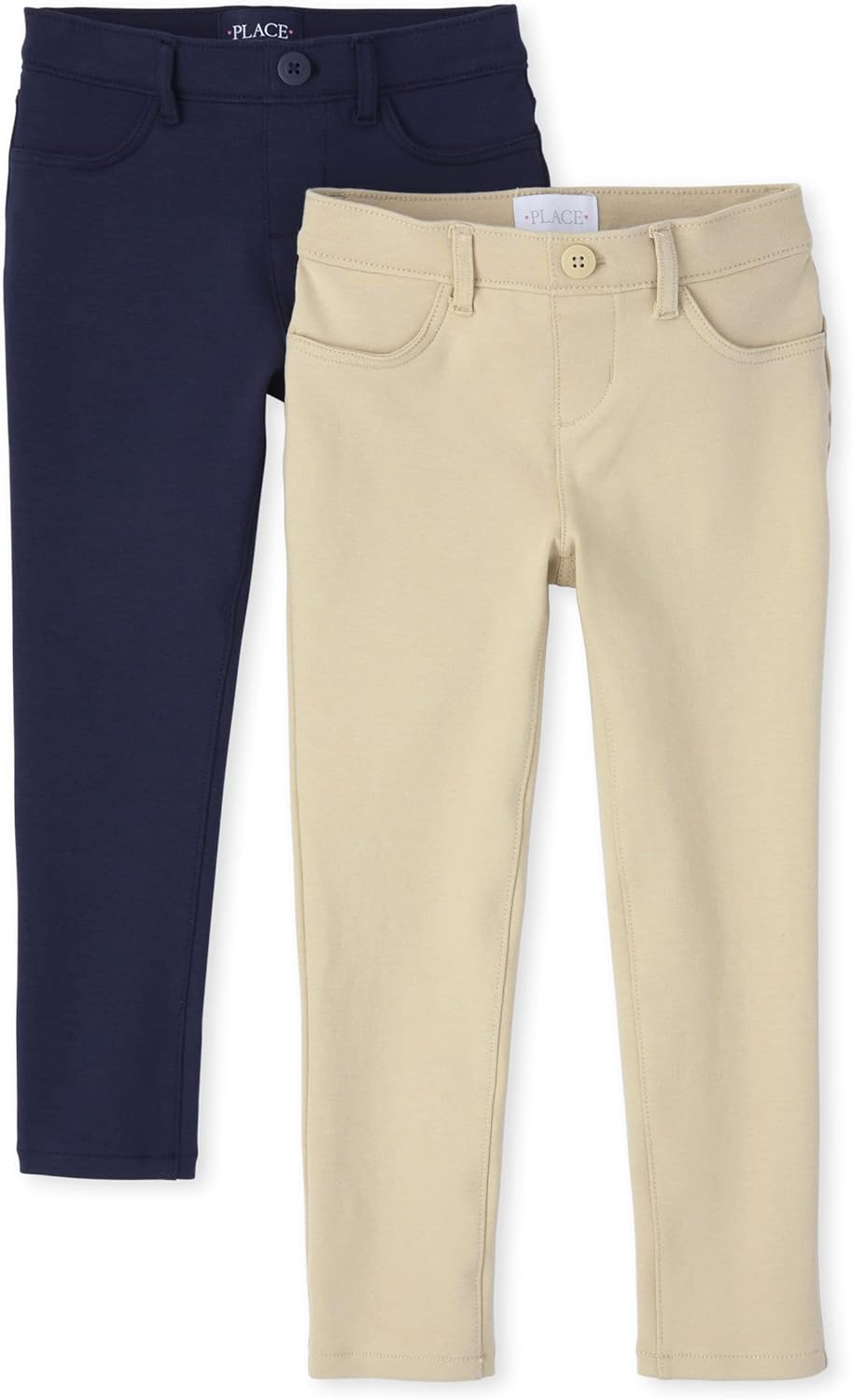 Ponte Knit Pull on Jeggings 2-Pack for Kids - Comfy Style