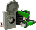 50AMP 15Feet Generator Cord with Pre-drilled Power Inlet Box