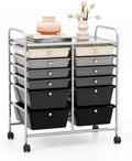 GOFLAME 12-Drawer Rolling Storage Cart - Compact Mobile Organizer
