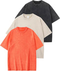 Oversized Vintage Cotton Tee 3-Pack - Loose Fit Casual