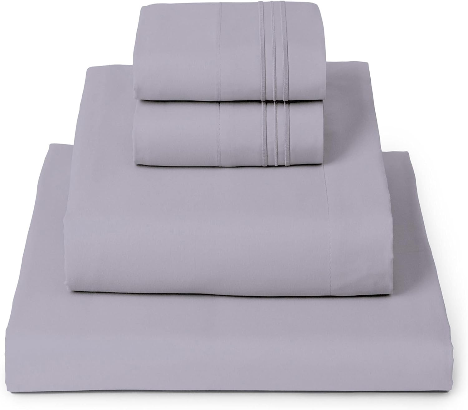 Mellanni Twin Sheet Set - 4-Piece Cooling Microfiber Bedding