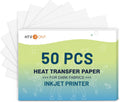 HTVRONT Heat Transfer Paper for Dark T Shirts - 50 Pack 8.5x11 in