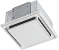 Duct-Free Ventilation Fan White Square Ceiling or Wall - Compact Vent
