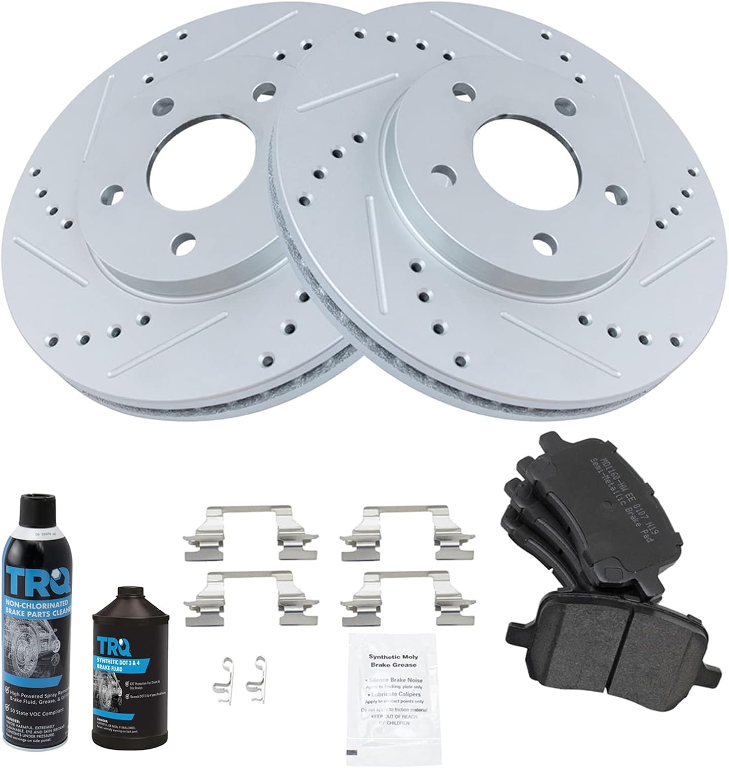 TRQ Front Performance Brake Pad & Rotor Kit for Chevrolet HHR