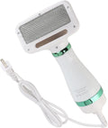 Pet Hair Dryer Brush 2-in-1 for Small and Medium Dogs - Quiet Drying