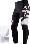 Men's 4D Padded Road Cycling Tights - Warm Fleece Lined