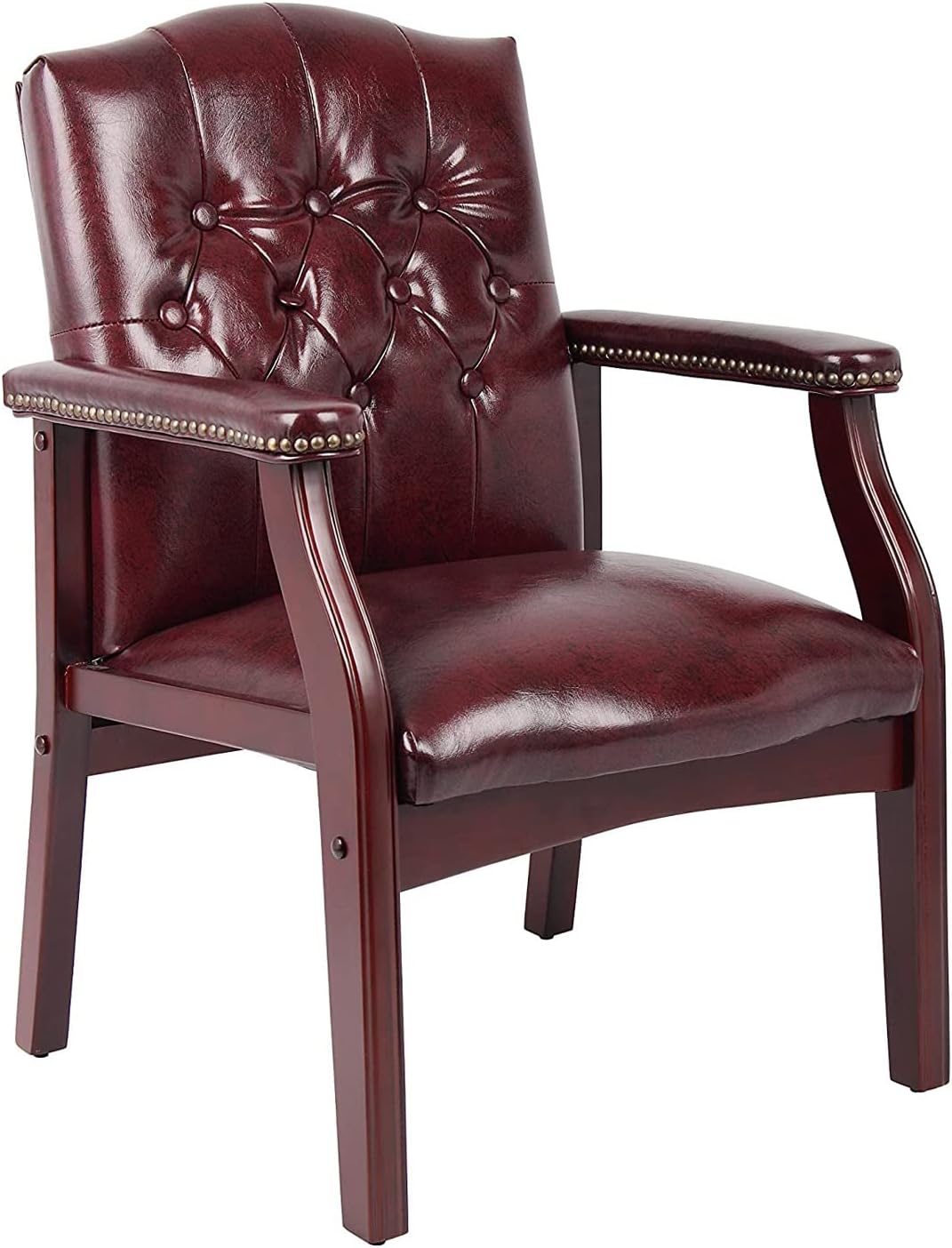 Ivy League Burgundy Executive Chair for Luxury Comfort