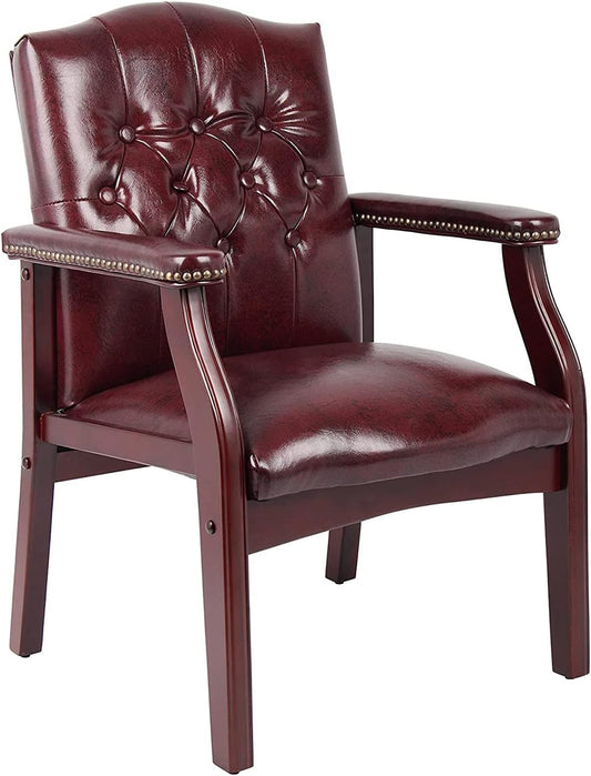 Ivy League Burgundy Executive Chair for Luxury Comfort