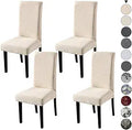 YISUN Dining Chair Covers Stretch Removable Washable - 4 Pack