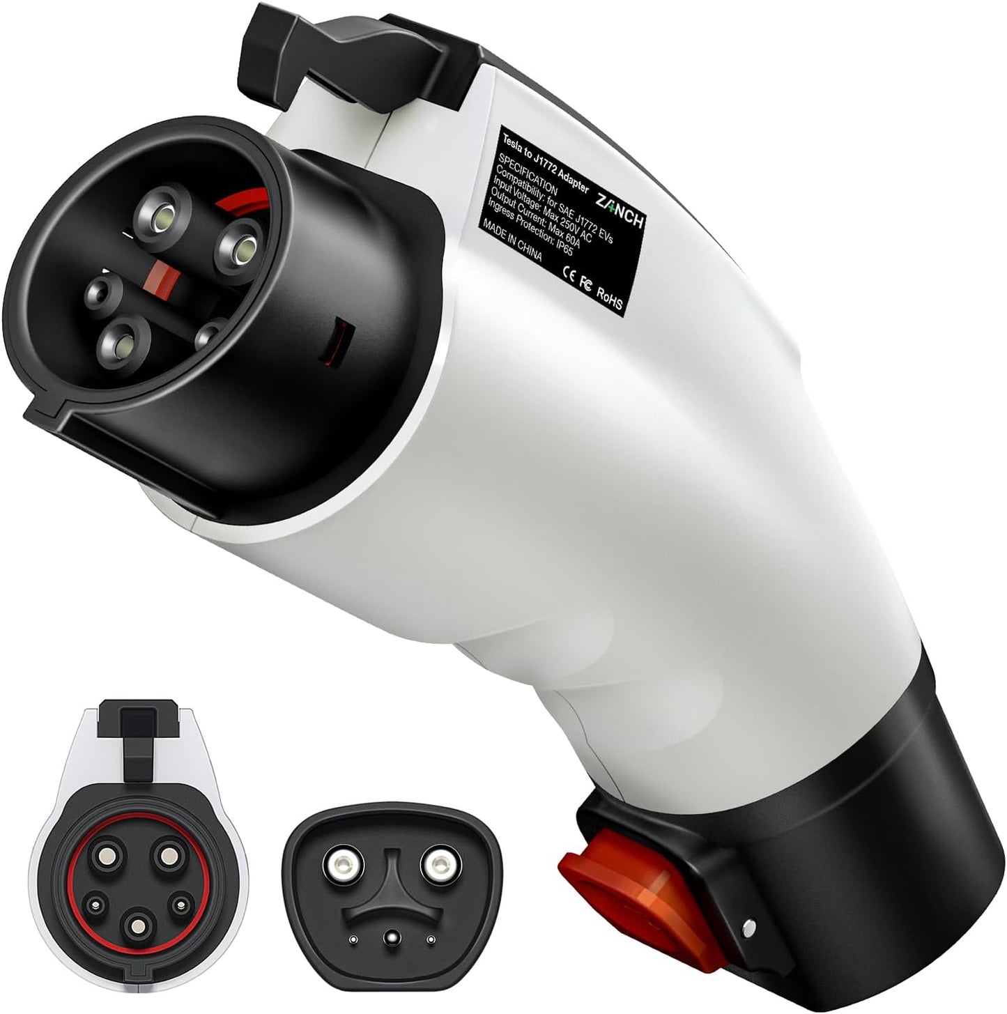 Zanch Tesla to J1772 Adapter - Superior Quality!