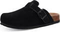 KIDMI Unisex Vegan Suede Clogs Leather Mules - Cushioned (Style THPZ)