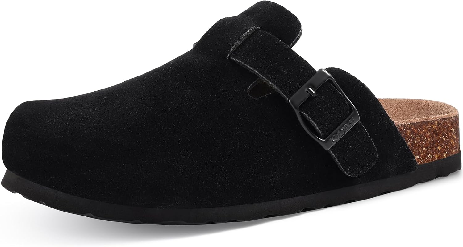 Vegan Suede Clogs with Arch Support for Unisex Comfort