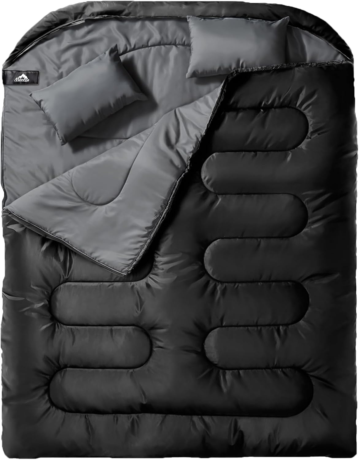MEREZA Double Sleeping Bag for Adults with Pillow for Camping