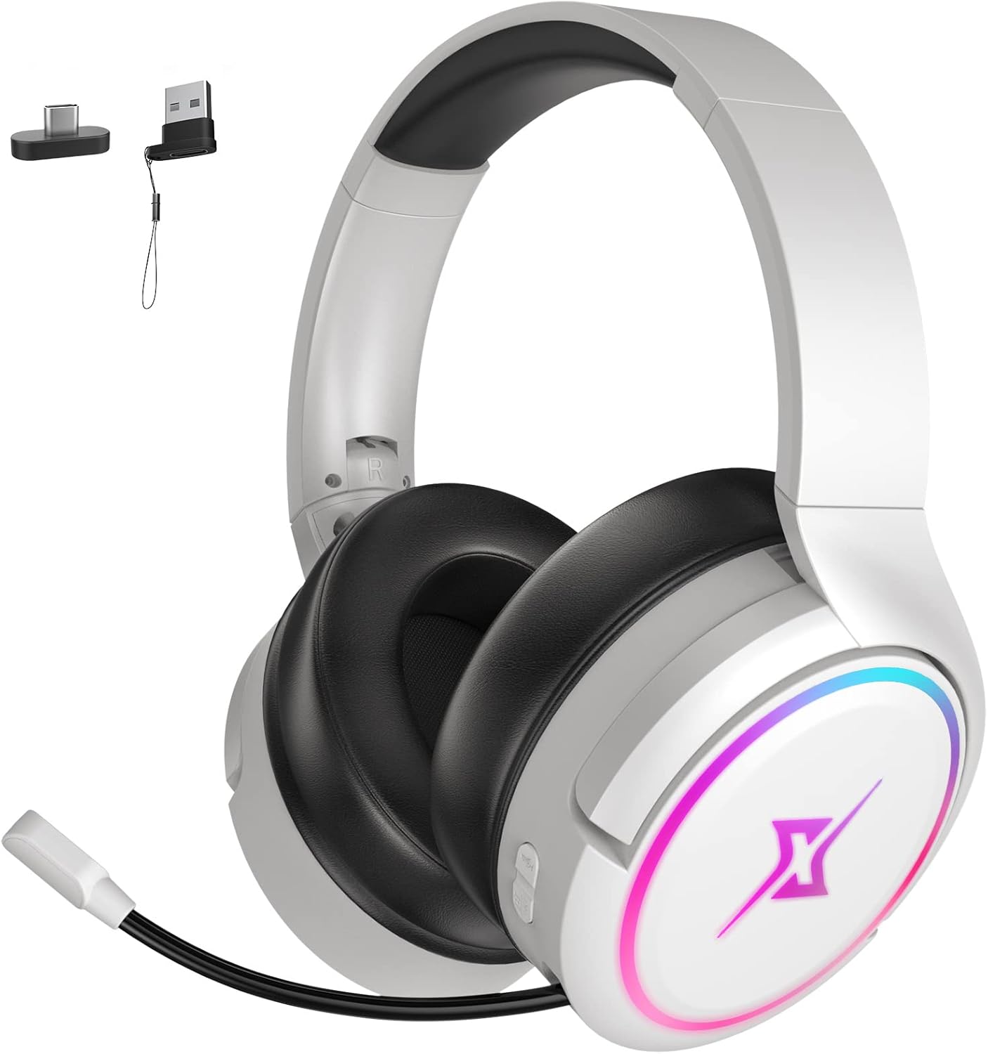 Wireless Gaming Headset - Rotatable Bluetooth V5.3