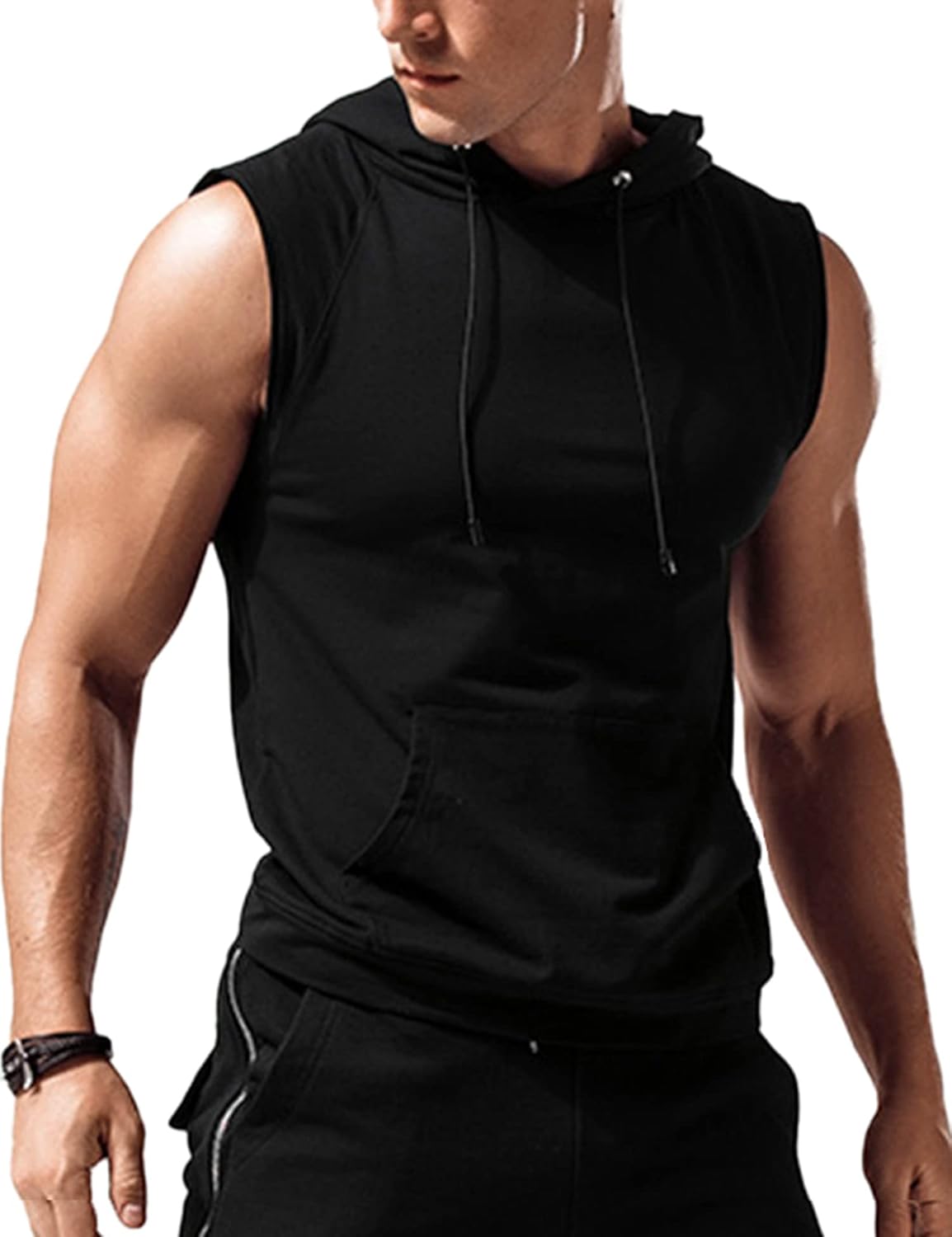 Amussiar Men's Muscle Cut Off Tank Top