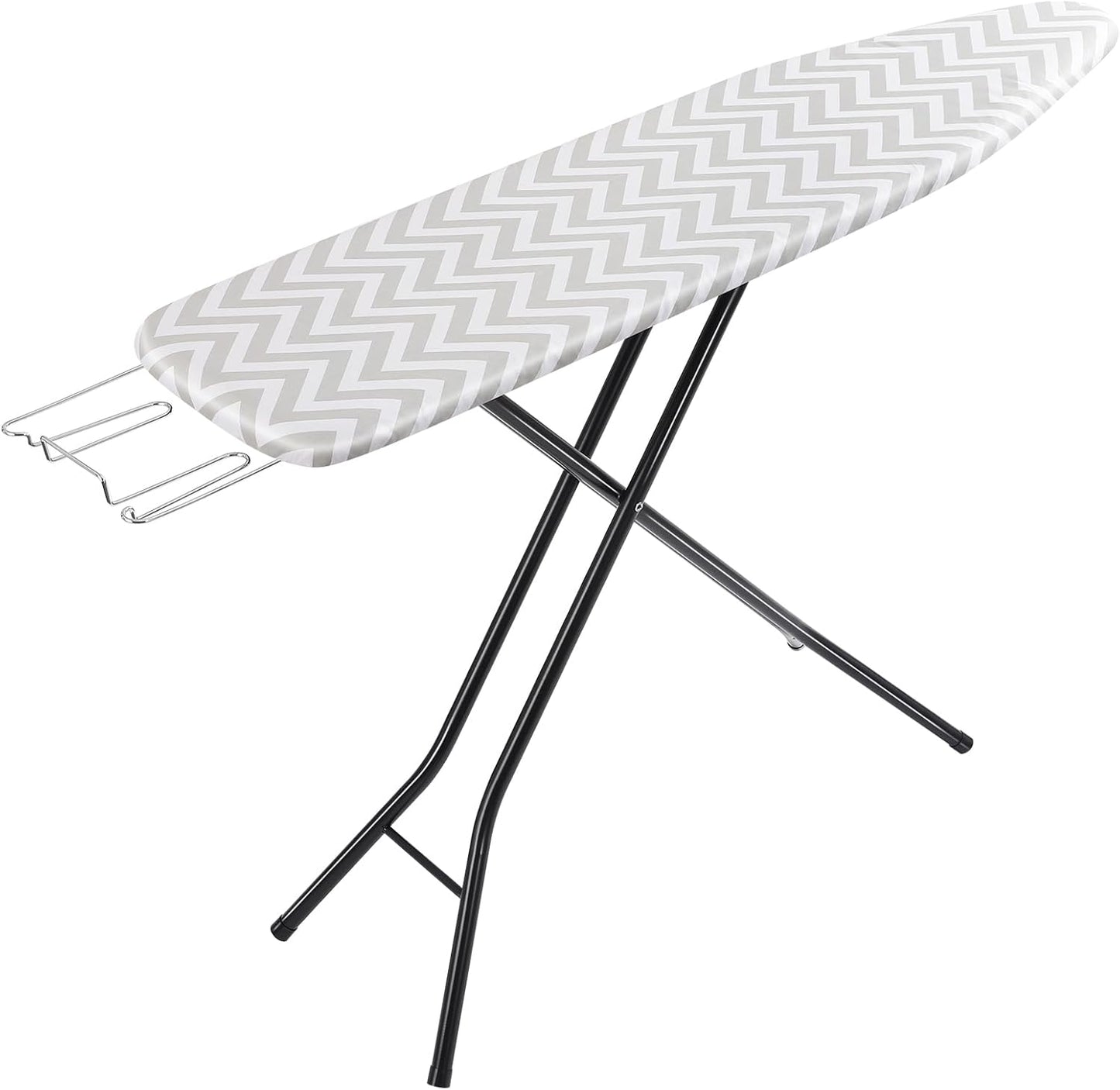 Full-Size Ironing Board with Chevron Cover for Easy Storage