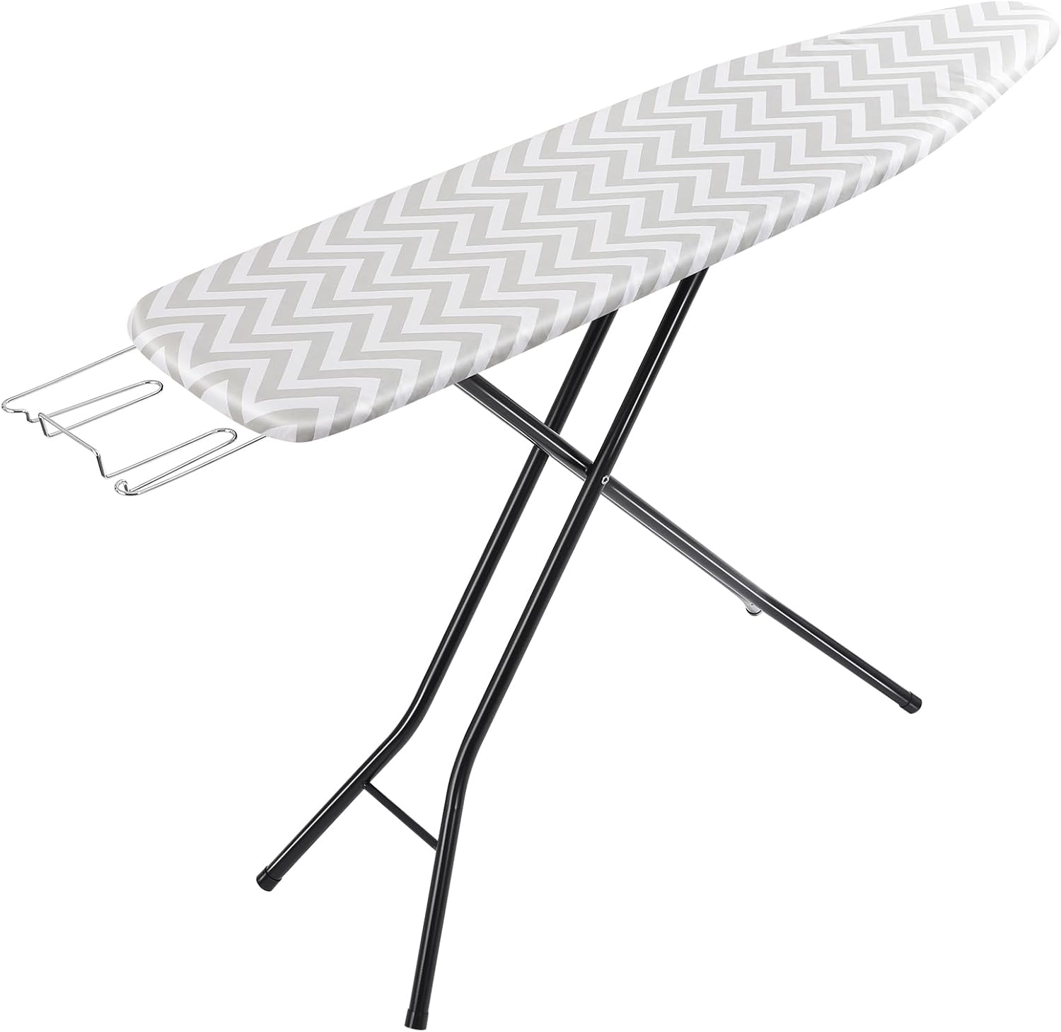 Full-Size Ironing Board with Chevron Cover for Easy Storage