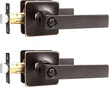 Privacy Lever Door Handle Oil Rubbed Bronze - Modern Keyless Privacy