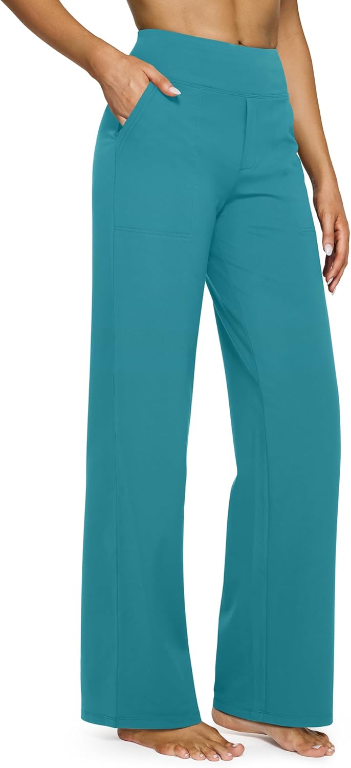 G4Free Yoga Pants for Women: High Waist Wide Leg Comfort
