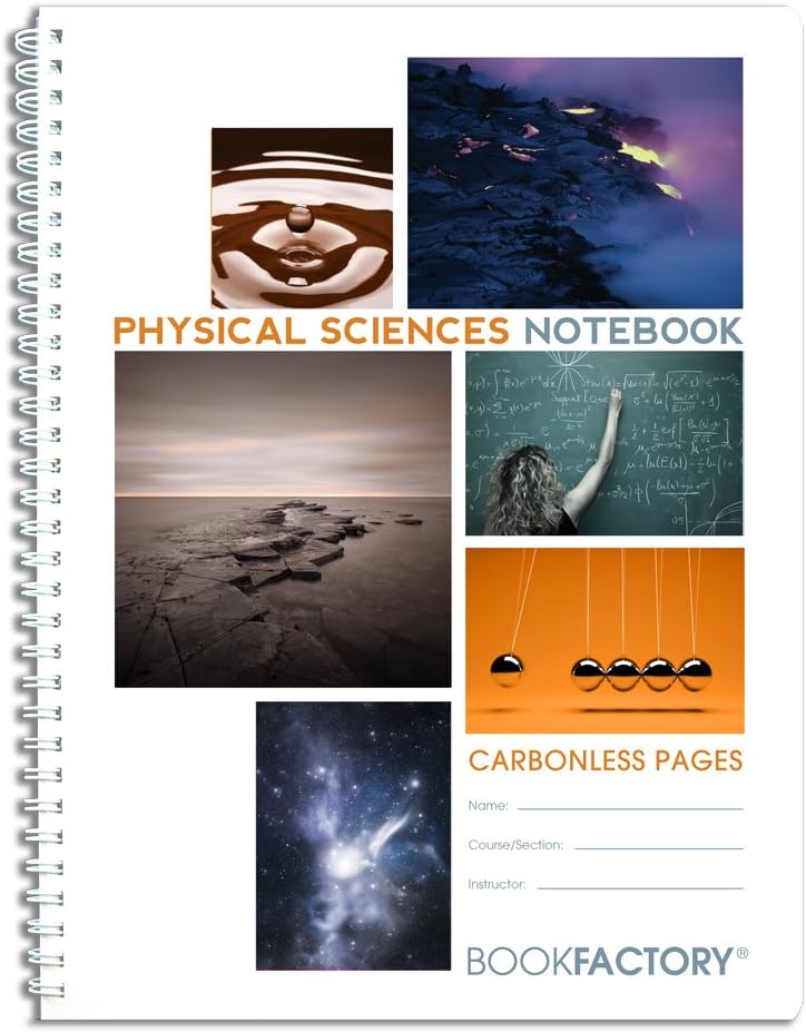 BookFactory Carbonless Physical Sciences Lab Notebook for Students