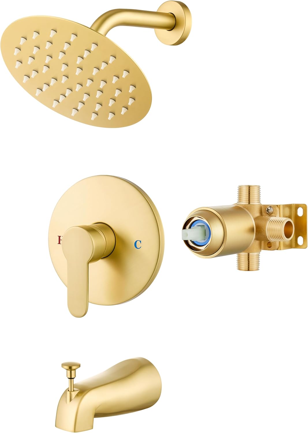 Airuida Shower Faucet Set with Tub Spout for Luxurious Baths
