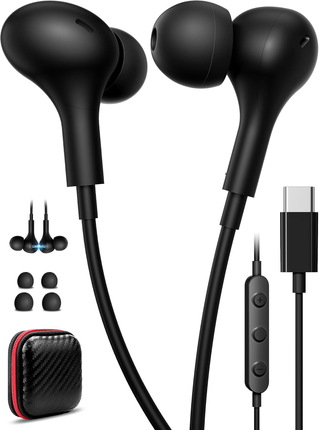 TopAux Magnetic USB C Headphones: Noise Cancelling & Universal Compatibility